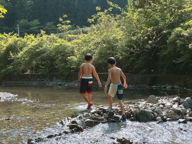 水遊び_アメリカキャンプ村