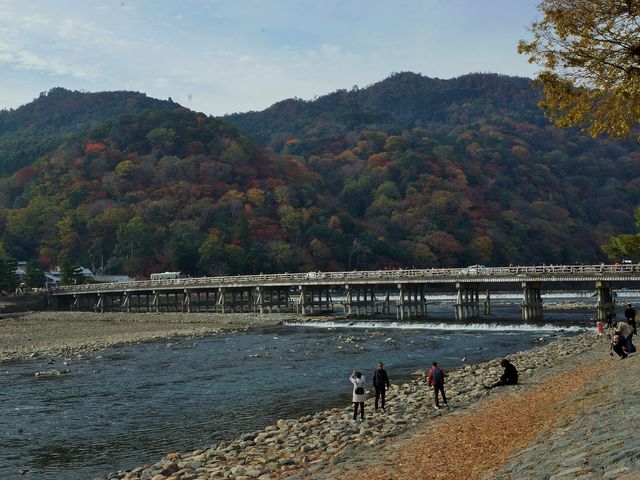 秋の渡月橋_渡月橋
