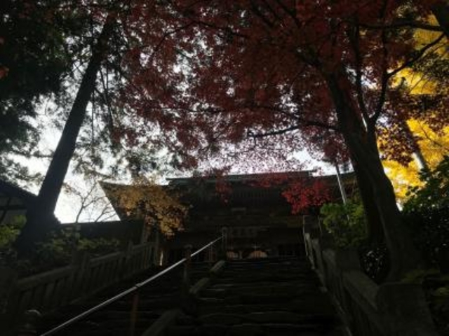紅葉がきれい_三角寺
