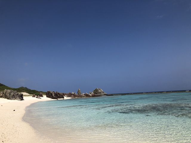 誰もいないビーチ_伊平屋島