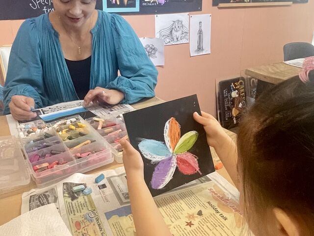 �����Ƃ����Ԃ̎���_�`���[�N�A�[�g���X KANAE CHALK ART. ����