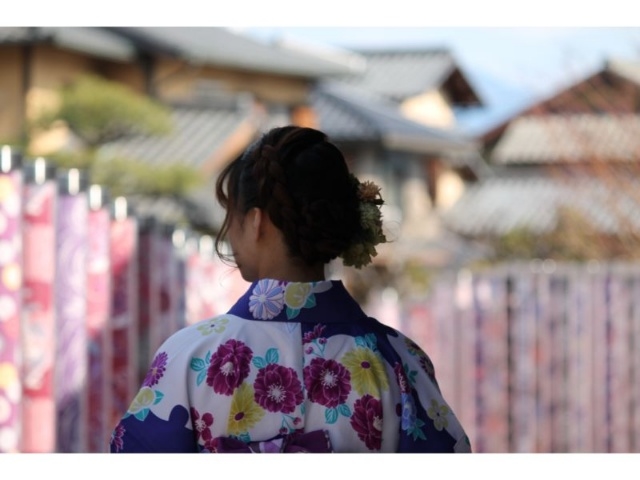 コレクション レンタル 着物 着付け 寺町 美人