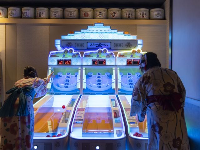 【縁日コーナー】スキーボール_空庭温泉 OSAKA BAY TOWER