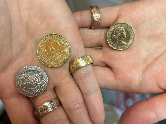 �C�M���X�ƃt�����X�̃R�C��_�R�C�������O����̌� Cllepham Coin(�N���b�|���R�C��)