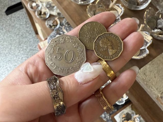 �}���^�ƃI�[�X�g���A�ƃC�M���X�̃R�C��_�R�C�������O����̌� Cllepham Coin(�N���b�|���R�C��)