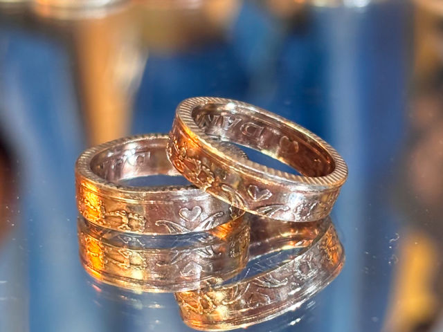 �f���}�[�N�̃R�C���Ńy�A�����O_�R�C�������O����̌� Cllepham Coin(�N���b�|���R�C��)