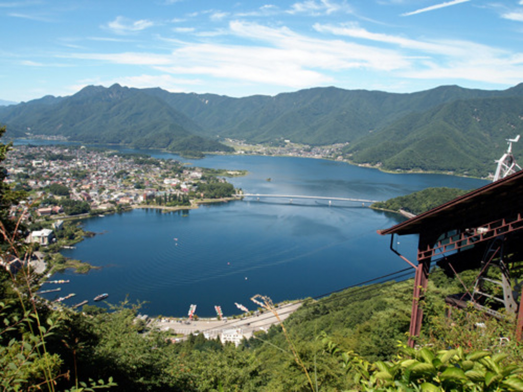 河口湖天上山公園カチカチ山ロープウェイ