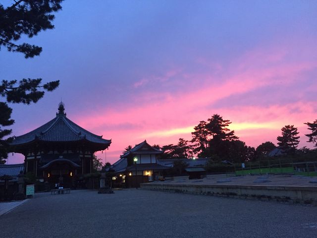 夕暮れ時の南円堂_興福寺（奈良県奈良市）