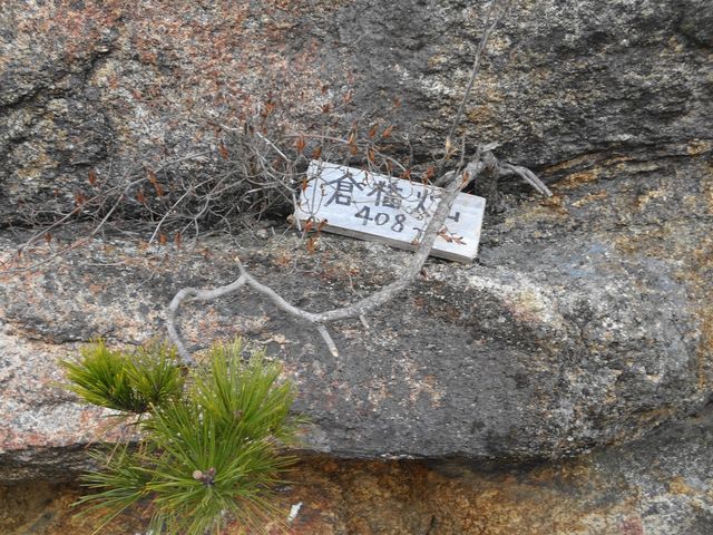 �R���̊�̏�ɂ���Ŕ�_�ΎR