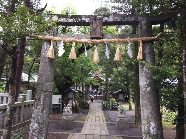 住吉神社の鳥居と参道_住吉神社(長崎県壱岐市)