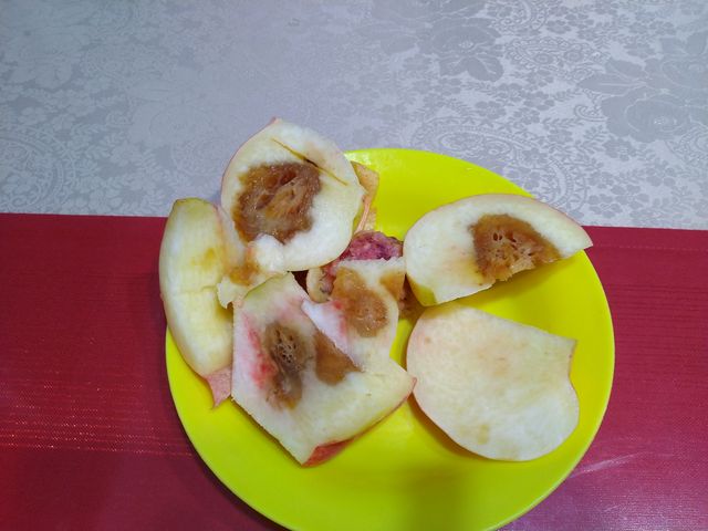 ぶどう狩り体験の後、美味しそう桃を買いました。
一個の中に臭くて食べられません
_あすなろ園