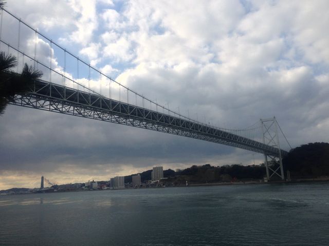関門橋(北九州側より)_関門海峡(早鞆ノ瀬戸)