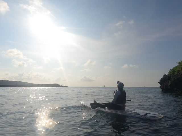 静かな朝イチSUPで_imtida宮古島
