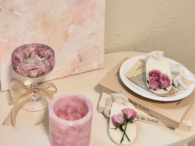 �L�����h���z���_�[2��ƃT�V�F�E �~�j�L�����h���𐻍삳���Ă��������܂����B�D���ȍ����I�ׂ܂��B_milk candle(�؍��L�����h���̌�����)