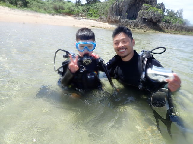 8�΂���Q���ł���r�[�`�_�C�r���O��_Divingshop Ryo