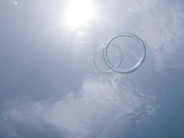 ���z�I�ȃo�u�������O��_Leap Scuba Amami