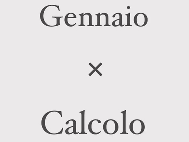 Calcolo Gennaio JR Ȃ̎ʐ^1