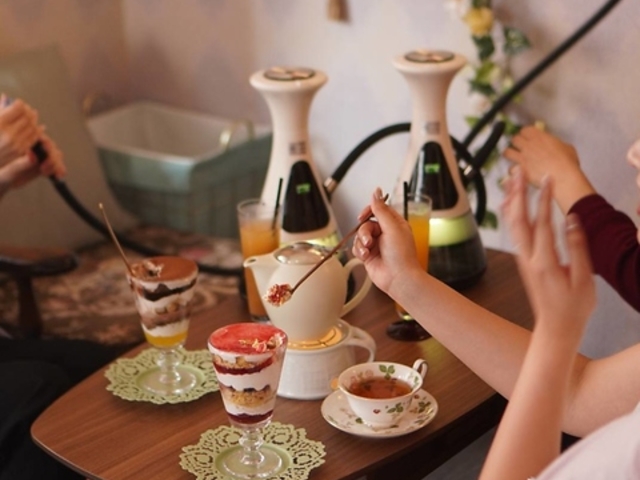 gleam TEA & E HOOKAH CAFE �O���[���e�B�[�A���h�C�[�t�[�J�[�J�t�F�̎ʐ^1