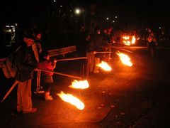 チビ母さんの日本三大火祭り「松明あかし」のクチコミ - 日本三大火 