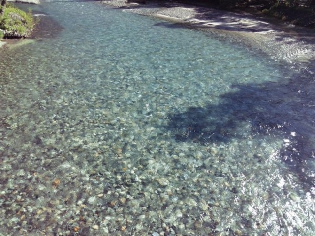 上高地梓川の清流