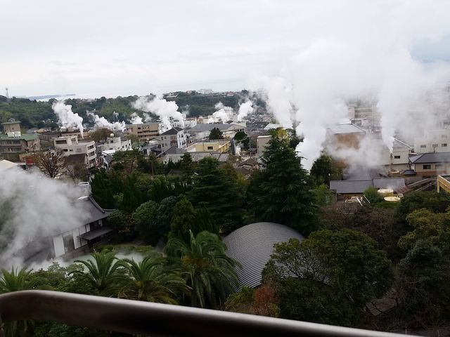 ����������C���猩���钭�߁B_���ɂ�܃z�e��