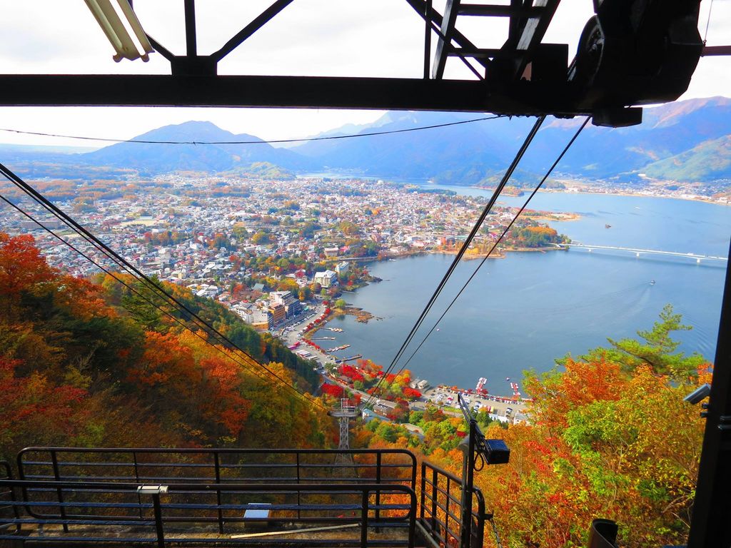河口湖天上山公園カチカチ山ロープウェイ