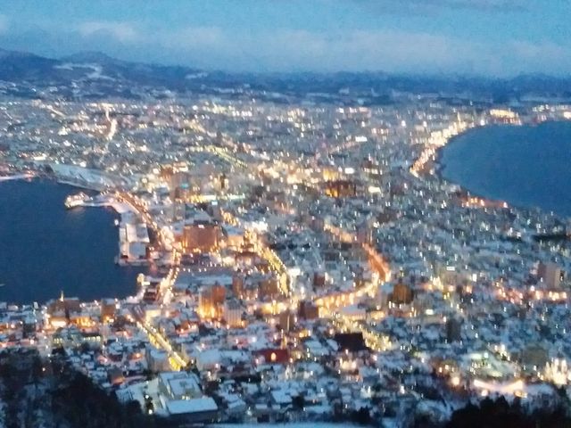 日本三大夜景 函館産展望台からの夜景 ホント、素晴らしい_函館