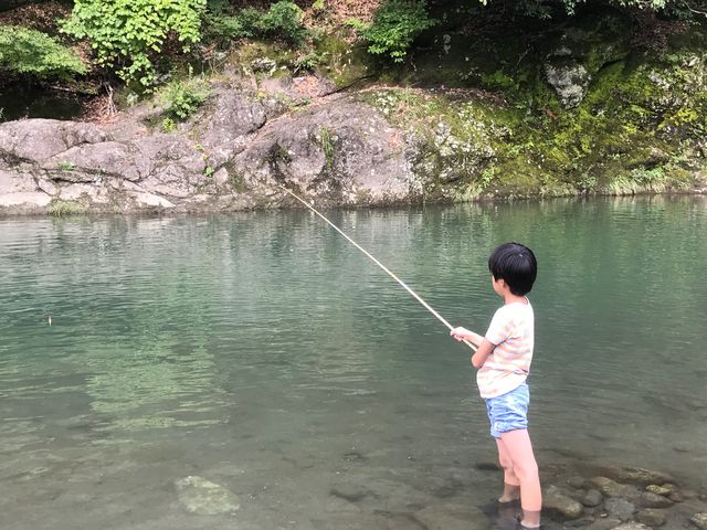 新戸キャンプ場で釣り_新戸キャンプ場