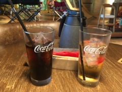 ランチについているドリンク
コカ・コーラとジンジャーエール_おふろcafe ハレニワの湯