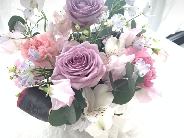生花でのフラワーボックスです_k.select優しい時間