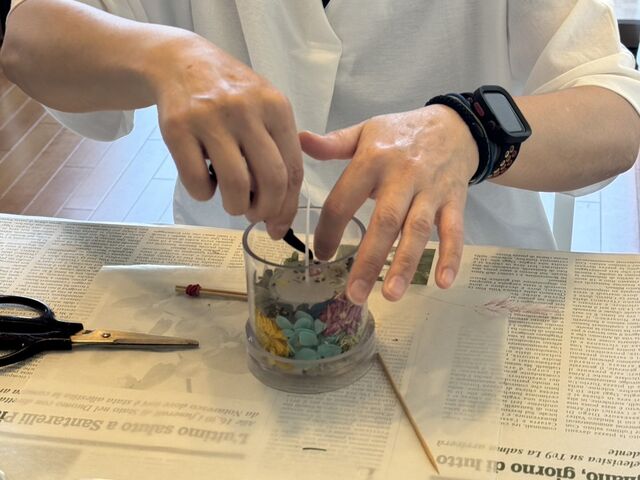 ���N���N�h�L�h�L_candle&flower Laulearose