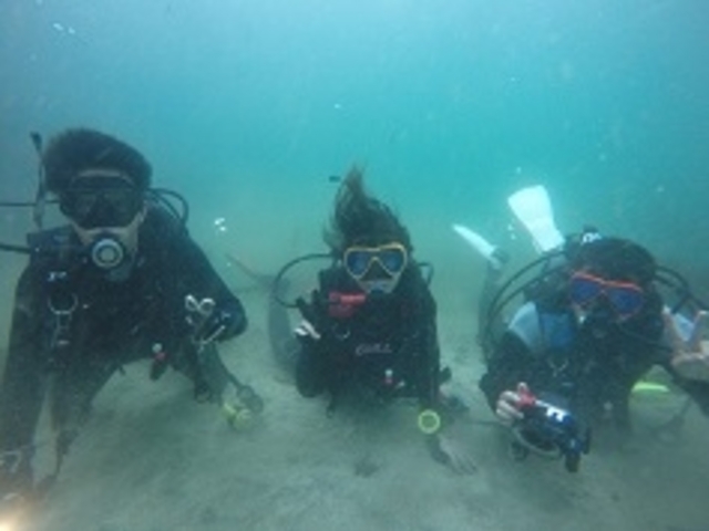 ���˓��̊C��̌��̌��_�C�r���O�n�C�`�[�Y_Diving Pro Shop NAGI