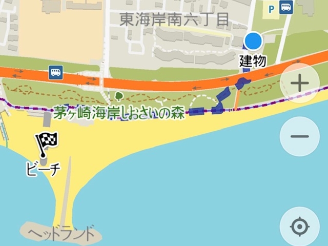 Ocean Village����̌��ꏊ�܂ł̃��[�g_Hydrofoil Bike